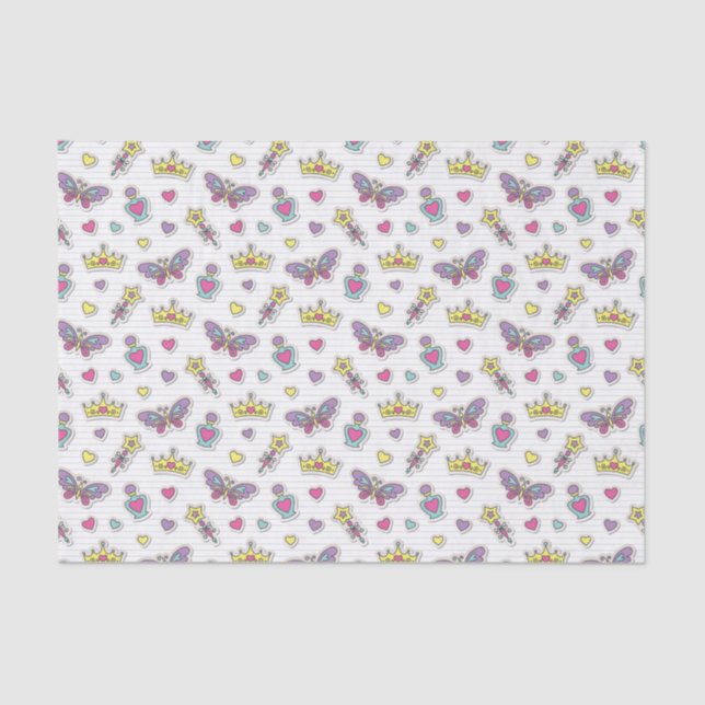 ballet princess pattern tissue paper (Front)