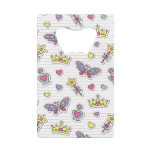 ballet princess pattern wallet bottle opener
