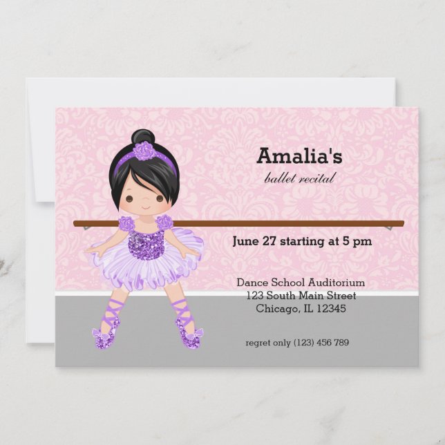 Ballet Recital Invitation (Front)