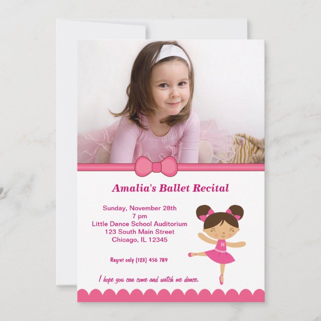 Ballet Recital Invitation (Front)