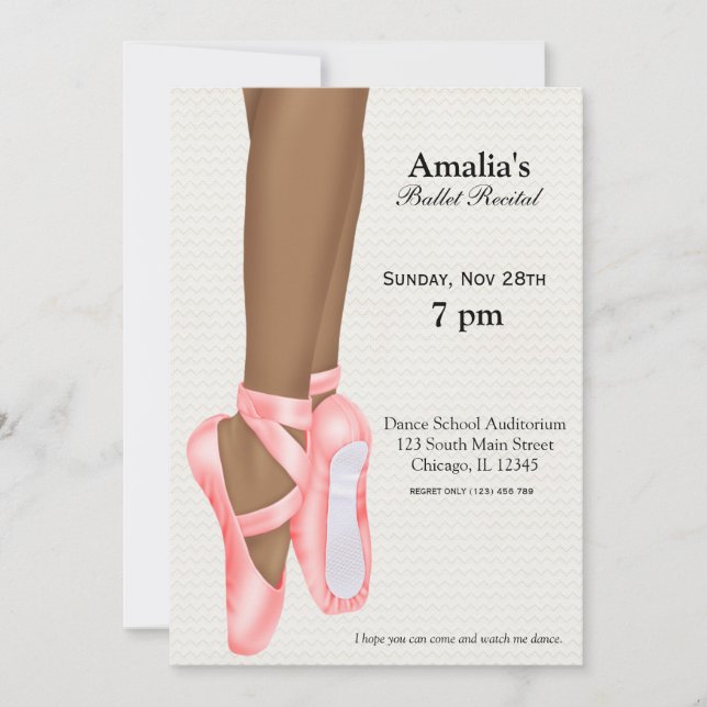 Ballet Recital Invitation (Front)