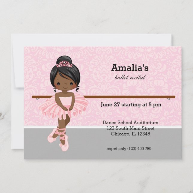 Ballet Recital Invitation (Front)