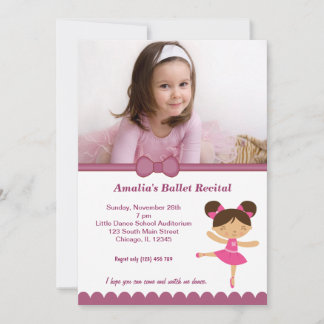 Ballet Recital Invitation