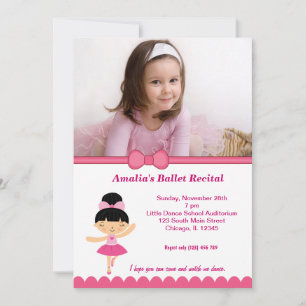 Ballet Recital Invitation