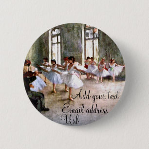 Ballet Rehearsal 2 Inch Round Button
