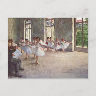 Ballet Rehearsal by Degas Postcard