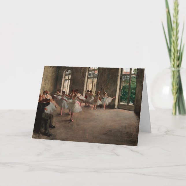 Ballet Rehearsal - Edgar Degas - 1873 Card (Front)