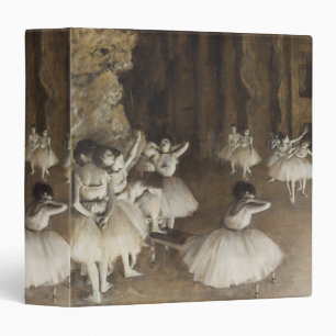 Ballet Rehearsal On Stage by Edgar Degas Binder