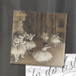 Ballet Rehearsal on Stage | Edgar Degas Magnet<br><div class="desc">Ballet Rehearsal on Stage (1874) | Edgar Degas’s Ballet Rehearsal on Stage captures an intimate behind-the-scenes moment of ballet dancers preparing for a performance. The composition features dancers stretching, practicing poses, and engaging in casual conversation, set against a shadowy stage backdrop. Degas’s masterful use of pastel colors and dynamic perspective...</div>
