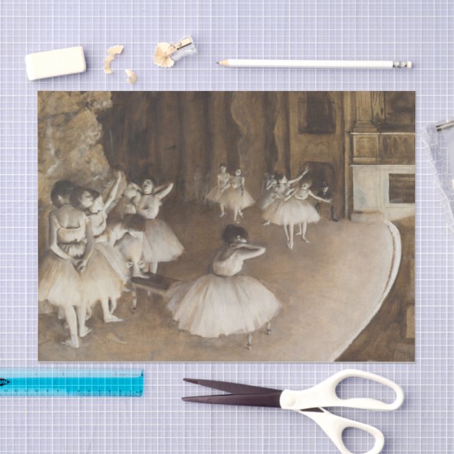 Ballet Rehearsal on Stage | Edgar Degas Tissue Paper (Craft)