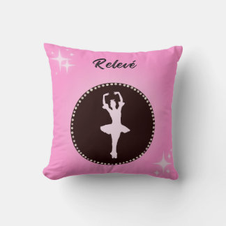 Ballet Releve Position Throw Pillow