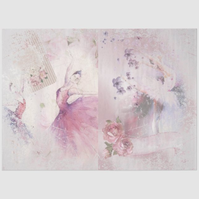 Ballet Romace Series Design 3 Tissue Paper (Front)