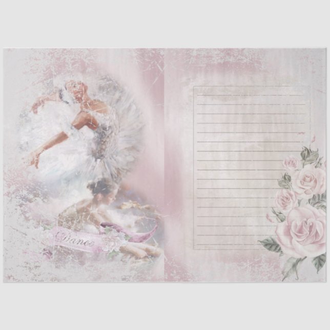 Ballet Romace Series Design 6 Tissue Paper (Front)
