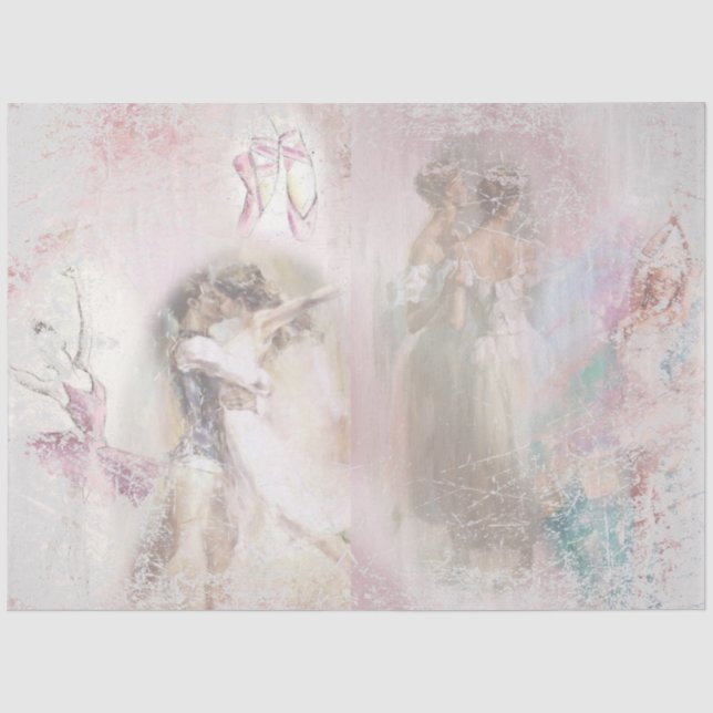 Ballet Romace Series Design 8 Tissue Paper (Front)