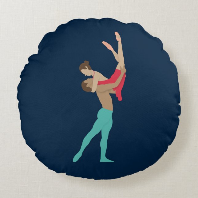 Ballet Round Pillow (Front)
