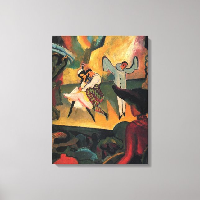 Ballet Russes, Russian Ballet by August Macke Canvas Print (Front)