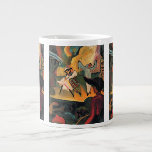 Ballet Russes, Russian Ballet by August Macke Large Coffee Mug