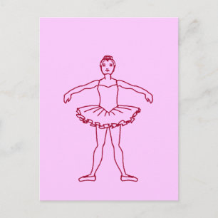Ballet Second Position Postcard