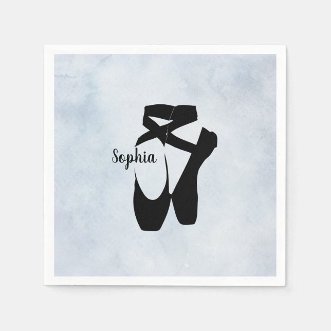 Ballet Shoes Design Paper Napkins (Front)