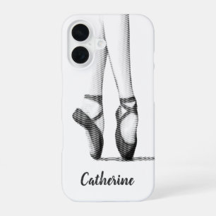 Ballet Shoes Graphic -- Your Own Name iPhone 16 Case