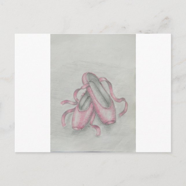 ballet shoes postcard (Front)