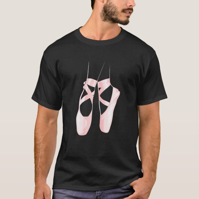 Ballet Shoes Toe Dancing Ballerina T-Shirt (Front)