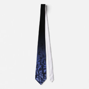 Ballet Silhouette Necktie (Sapphire)