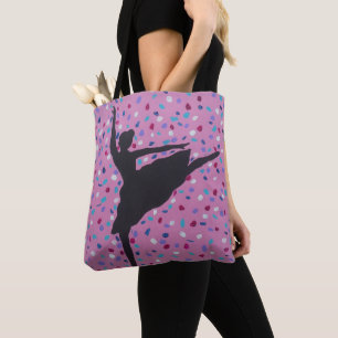 Ballet Silhouette  Tote Bag