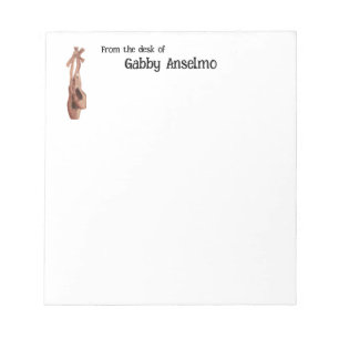Ballet Slipper Notepad