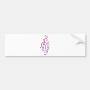 Ballet Slippers Bumper Sticker