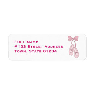 Ballet Slippers Mailing Labels