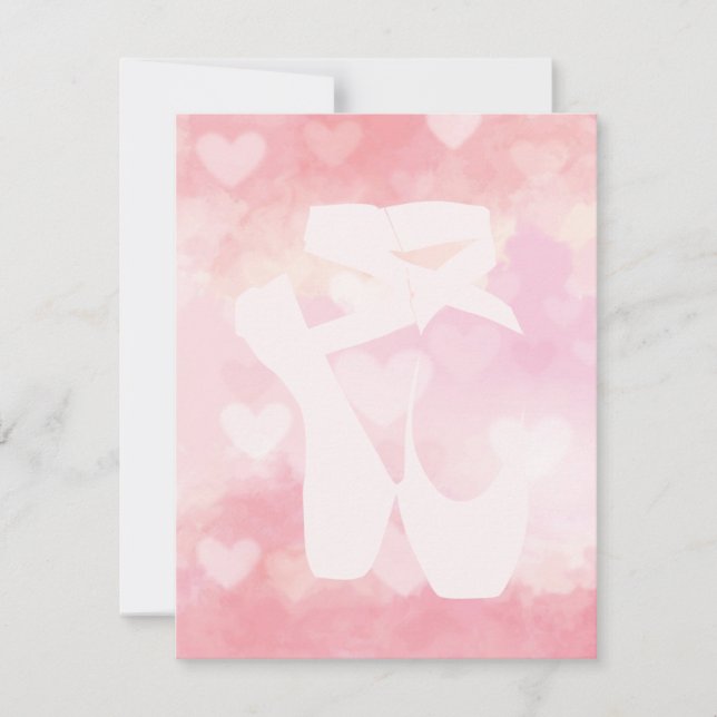 Ballet Slippers Thank You Card (Front)