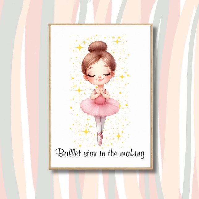 Ballet Star Girl's  Poster (Creator Uploaded)