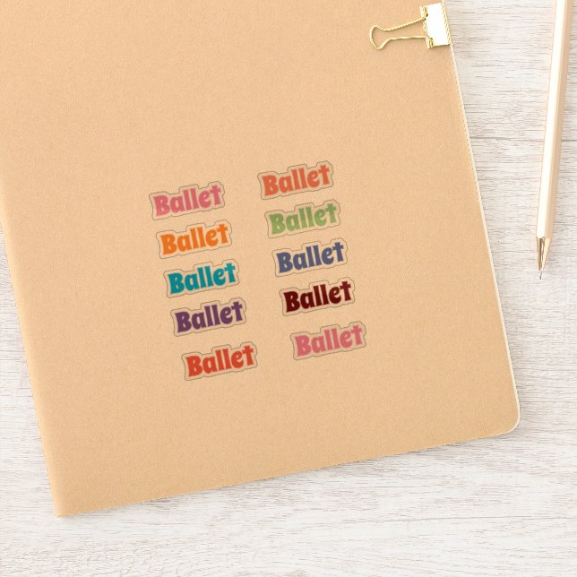 Ballet Stickers (Notebook)