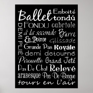 Ballet Subway Art Poster