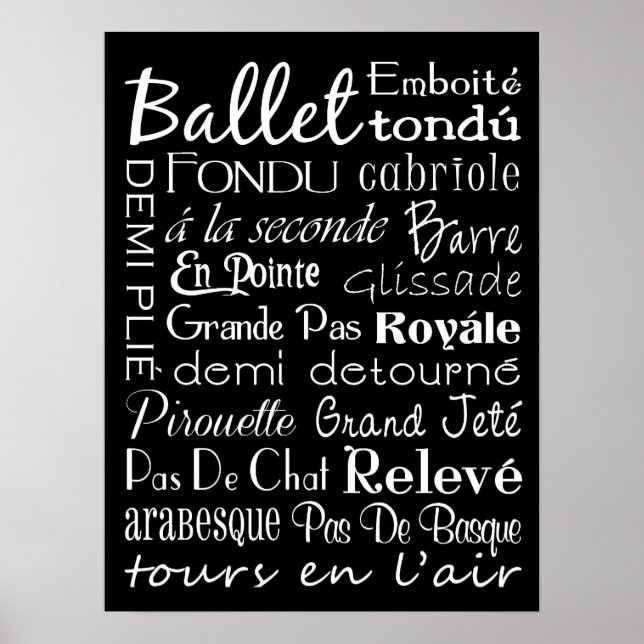 Ballet Subway Art Poster (Front)