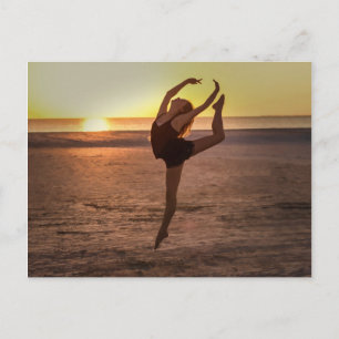Ballet sur la plage Carte postale
