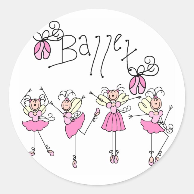 Ballet T-shirts and Gifts Classic Round Sticker (Front)