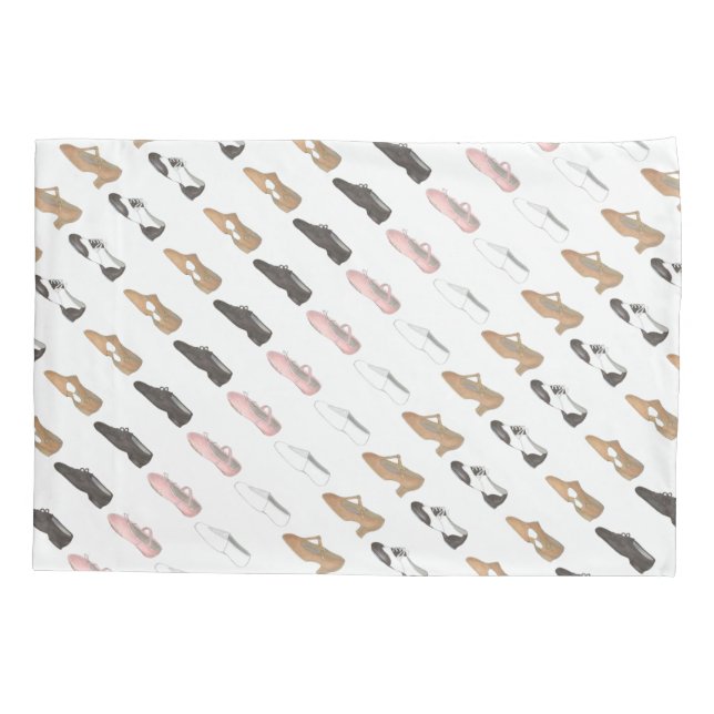 Ballet Tap Jazz Acro Lyrical Dance Character Shoes Pillowcase (Back)