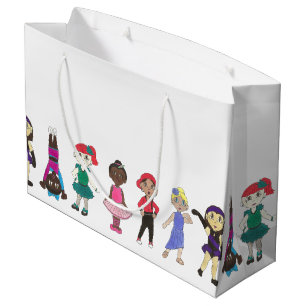 Ballet Tap Jazz Lyrical Girl Dancers Dance Teacher Large Gift Bag