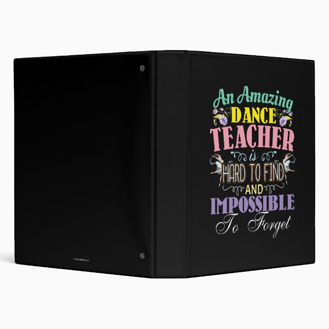Ballet Teacher Appreciation - Amazing Quote Binder (Background)