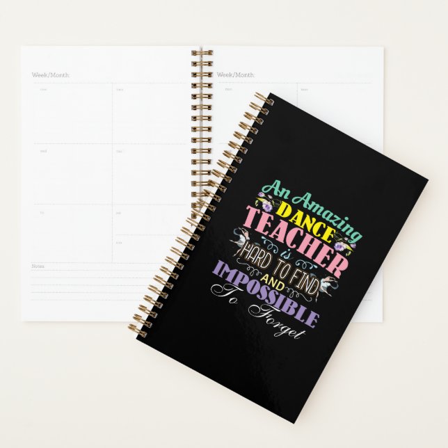 Ballet Teacher Appreciation - Amazing Quote Planner (Display)