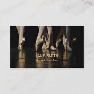 Ballet teacher ballet studios dance studio business card