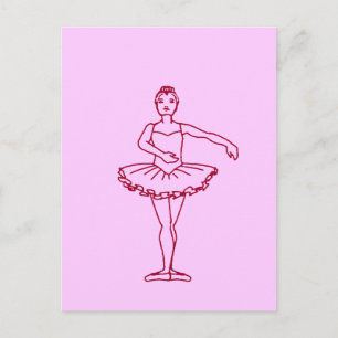 Ballet Third Position Postcard