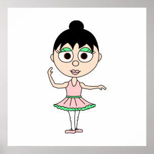 Ballet Third Position Poster - Ballerinas Series