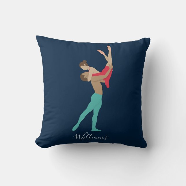Ballet Throw Pillow (Front)