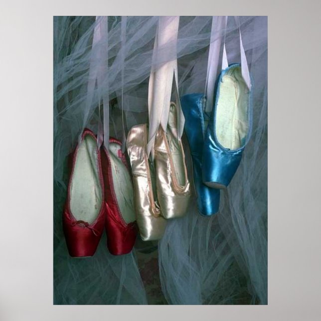 Ballet Toe Shoes in Three Colours Poster (Front)