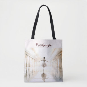Ballet Tote Bag, Personalized with Quote