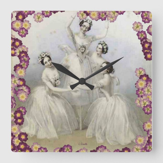 BALLET WALL CLOCK - DESIGNER CLOCKS - RUTELLI GIFT (Front)