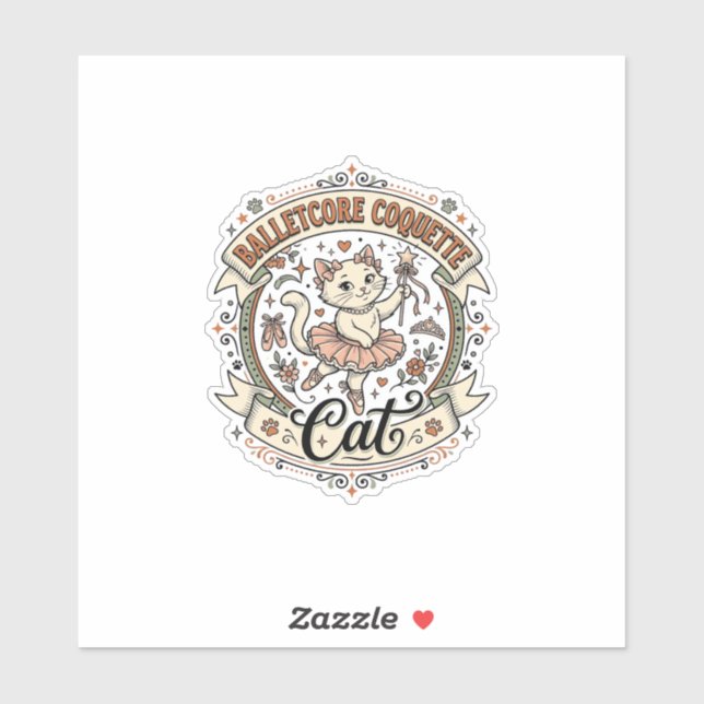 Balletcore Coquette Cat Balletcore Coquette Cat Vi (Sheet)
